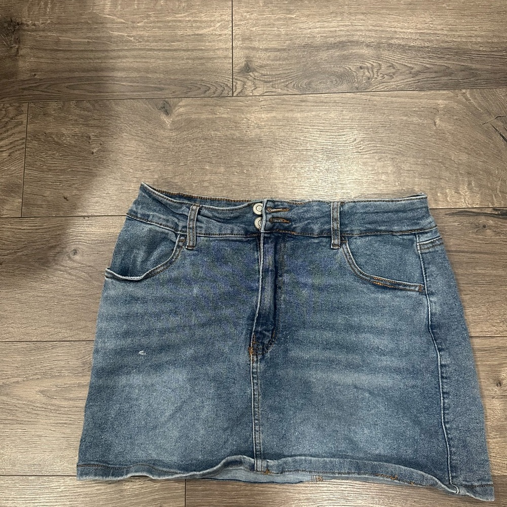 Denim Mini Skirt